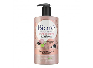 Bioré Máscara de Limpeza Facial Rose Quartz com Carvão Ativado