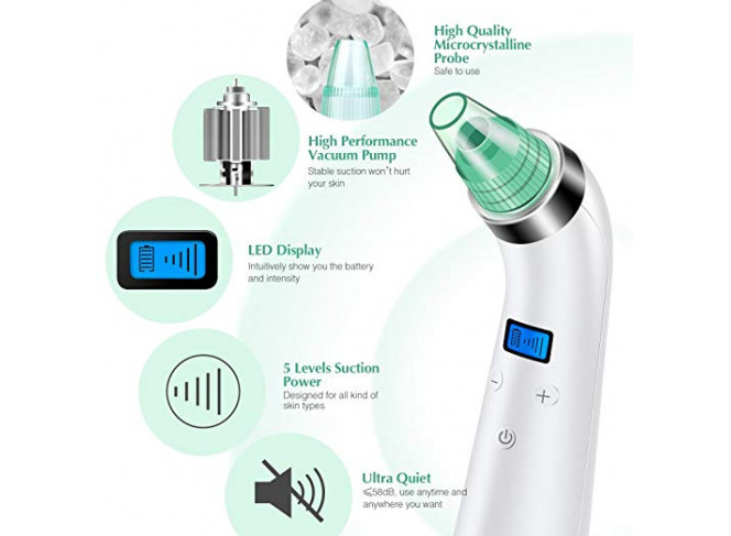 MOSPRO Aspirador de Poros Removedor de Cravos Recarregável USB