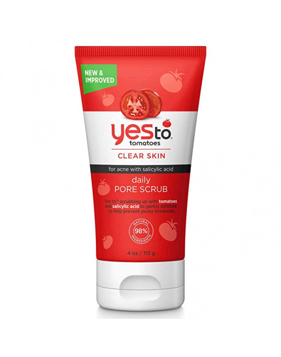 Yes To Tomatoes Esfoliante Facial Daily Pore Scrub com Ácido Salicílico