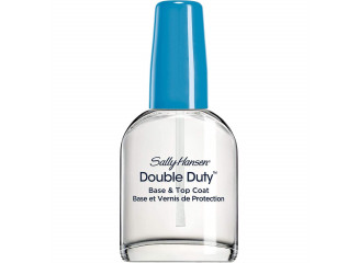 Sally Hansen Base Fortalecedora e Top Coat Finalizador Double Duty 2 em 1