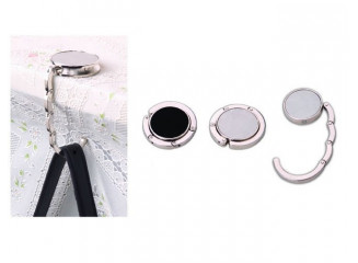 Gancho Dobrável Metal Portátil para Bolsas