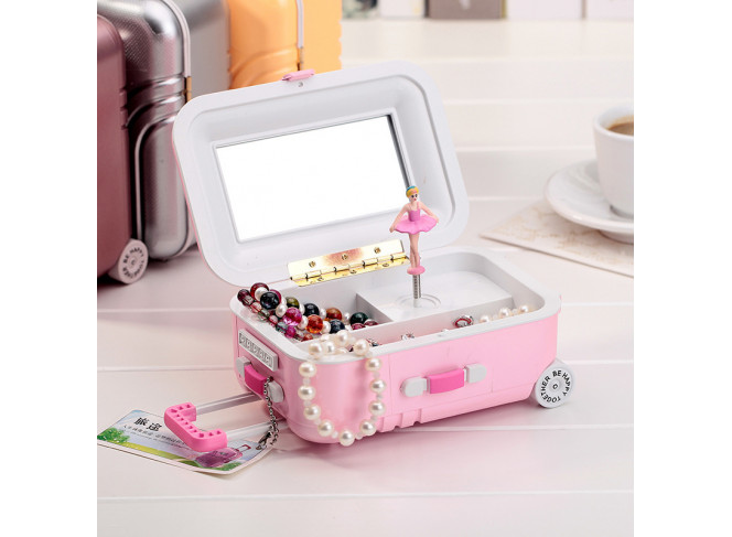 Caixinha de Música Porta Acessórios Mala de Viagem Caixinha de Música Porta Acessórios Mala de Viagem