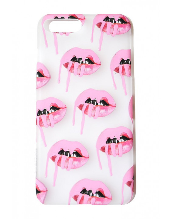 Kylie Frosted Pink Lips iPhone Case 