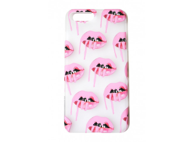 Kylie Frosted Pink Lips iPhone Case 