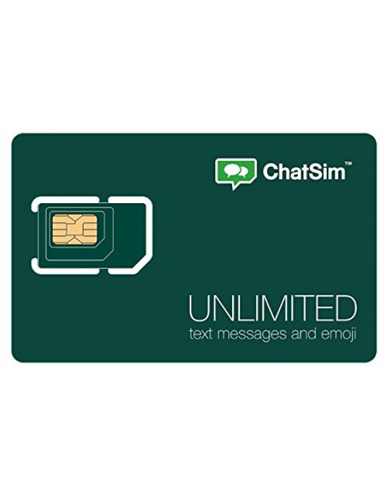 ChatSim SIM Card Unlimited Chip Global com WhatsApp (+150 países)