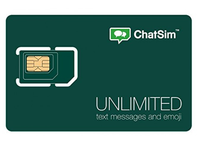 ChatSim SIM Card Unlimited Chip Global com WhatsApp (+150 países)