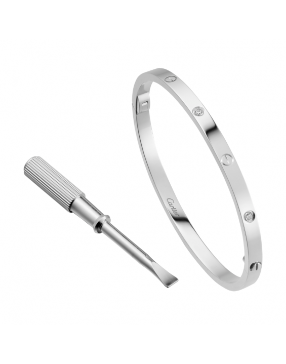 Cartier Bracelete Love com Strass (Cores)