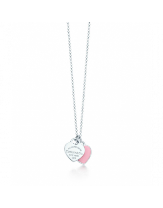 Tiffany & Co. Mini Double Heart Tag Pendant