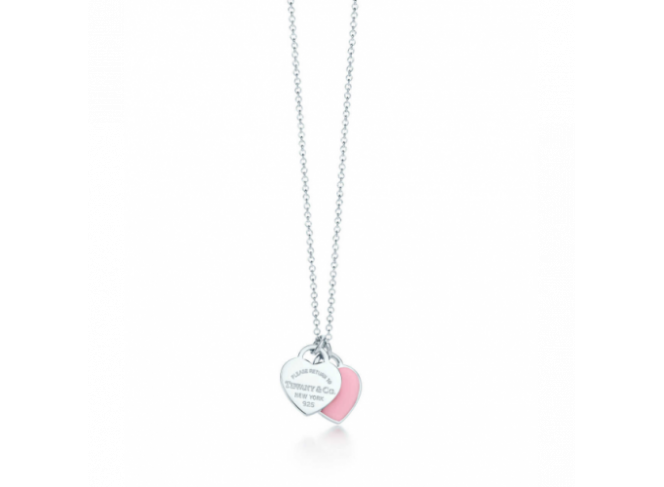 Tiffany & Co. Mini Double Heart Tag Pendant
