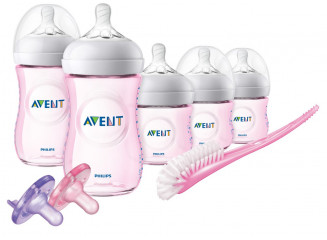 Phillips Avent Kit Presente Mamadeiras Baby Bottle Rosa (8 Peças)