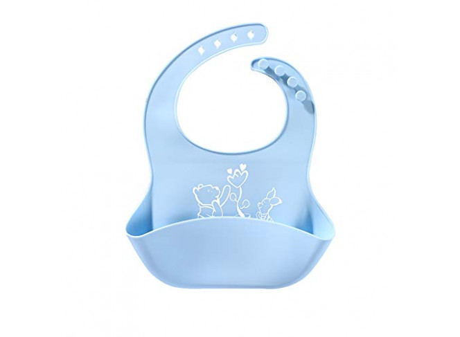 LaBelleV Kit Jogo Americano e Babador de Silicone Ursinho Pooh Azul LaBelleV Kit Jogo Americano e Babador de Silicone Ursinho Pooh Azul