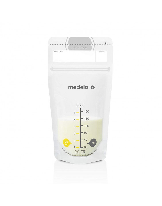 Medela Sacos Plásticos Selados para Armazenamento de Leite Materno 180ml