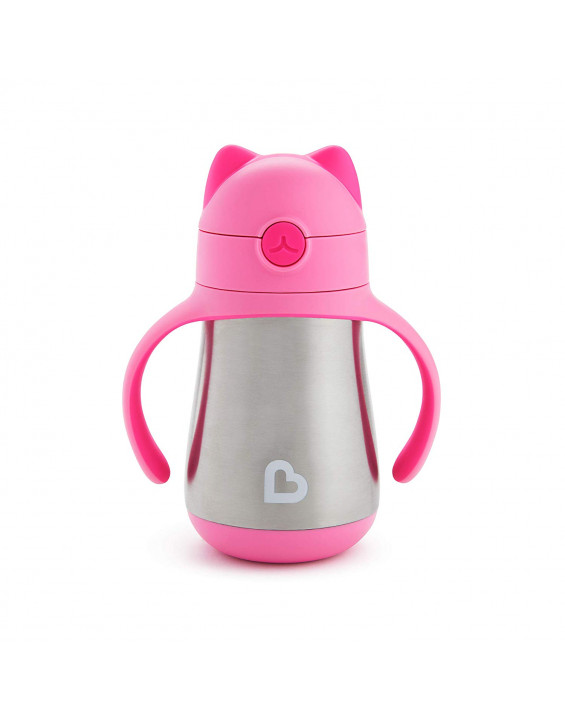 Munchkin Copo Térmico Infantil Cool Cat Rosa