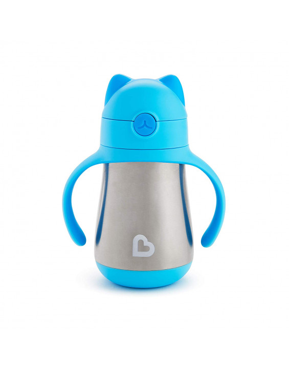 Munchkin Copo Térmico Infantil Cool Cat Azul Munchkin Copo Térmico Infantil Cool Cat Azul