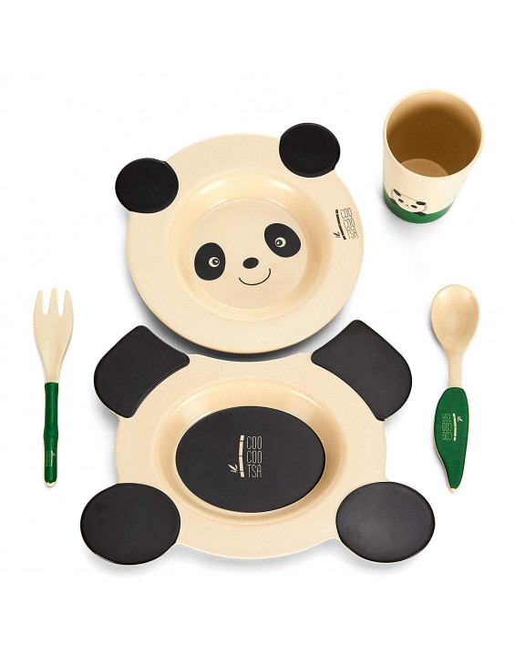 Coocootsa Kit Alimentação Urso Panda Eco-Friendly Coocootsa Kit Alimentação Urso Panda Eco-Friendly