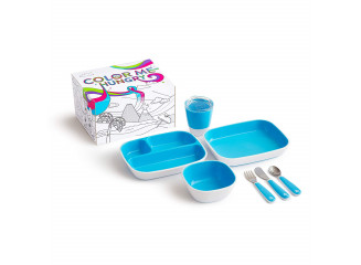 Munchkin Kit Completo Alimentação Color Me Hungry Azul (7 Peças)