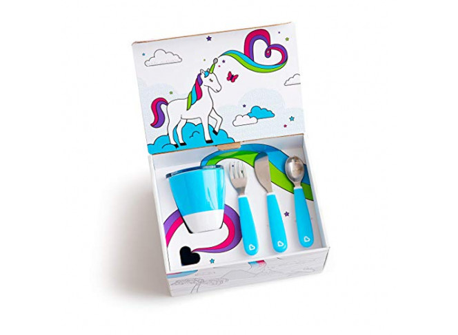 Munchkin Kit Completo Alimentação Color Me Hungry Azul (7 Peças)