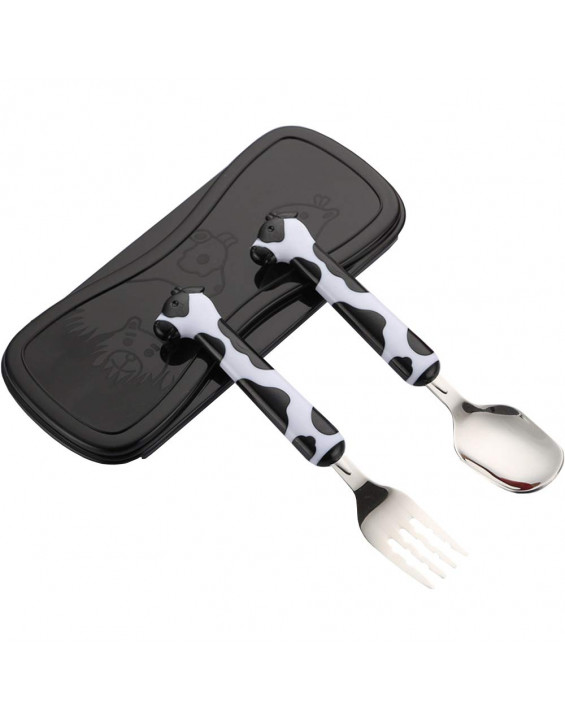 AIYoo Par de Talheres Vaquinha com Estojo