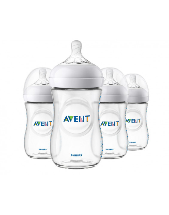Phillips Avent Kit Mamadeira Transparente 260ml (Contém 4)