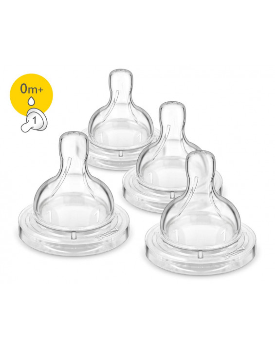 Philips Avent Kit Bico de Mamadeira Recém Nascido (Contém 4)