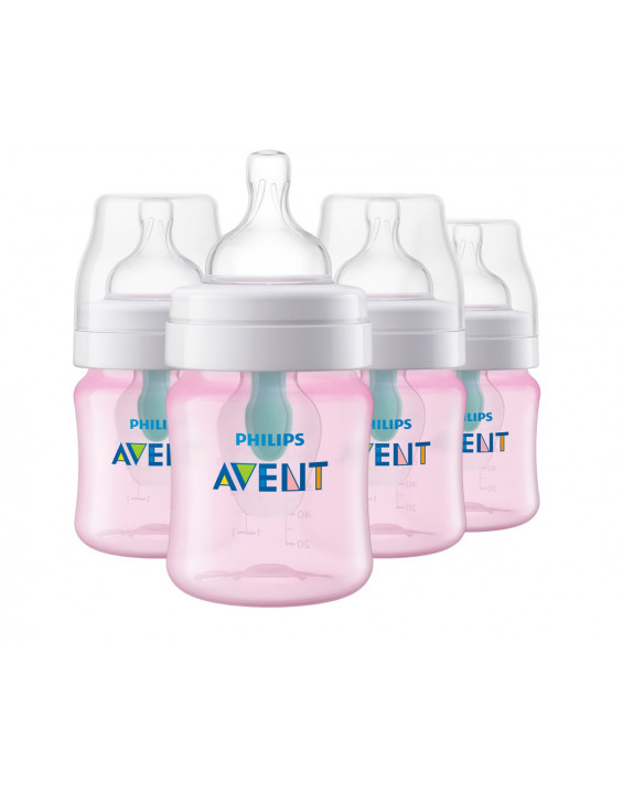 Phillips Avent Kit Mamadeira Rosa 120ml (Contém 4)