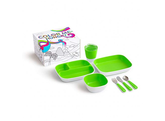 Munchkin Kit Completo Alimentação Color Me Hungry Verde (7 Peças) Munchkin Kit Completo Alimentação Color Me Hungry Verde (7 Peças)