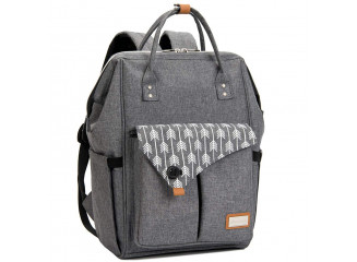 Lekebaby Mochila de Maternidade Multifuncional Cinza