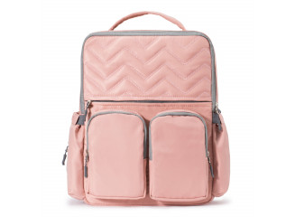 SoHo Designs Mochila de Maternidade Multifuncional Rosa com Acessórios