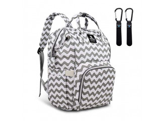 Hafmall Mochila de Maternidade Chevron com Ganchos para Pendurar 