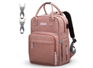 Upsimples Mochila de Maternidade Multifuncional Rosa
