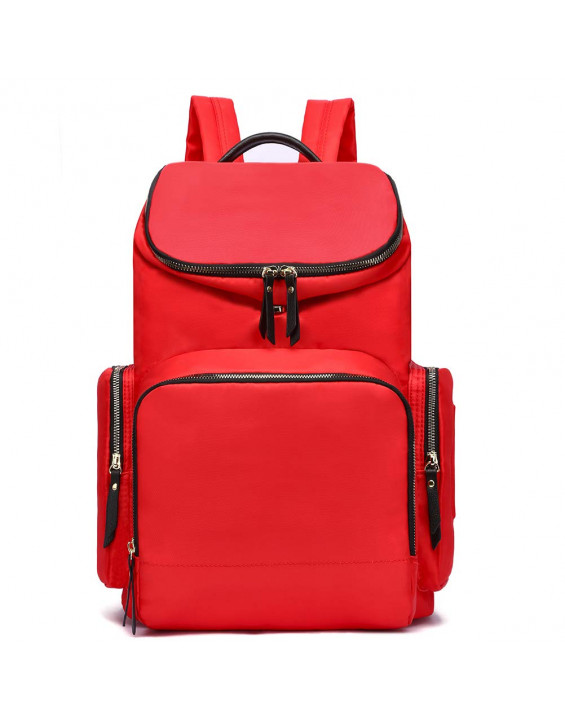 HaloVa Mochila de Maternidade Multifuncional Expansível Vermelha