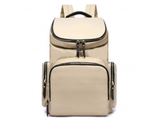 HaloVa Mochila de Maternidade Multifuncional Expansível Bege