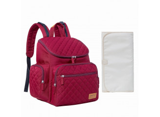 Mochoo Mochila de Maternidade Impermeável Vinho