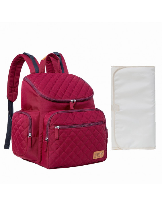 Mochoo Mochila de Maternidade Impermeável Vinho