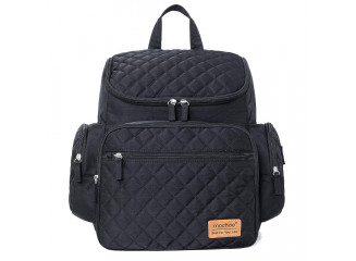 Mochoo Mochila de Maternidade Impermeável Preta