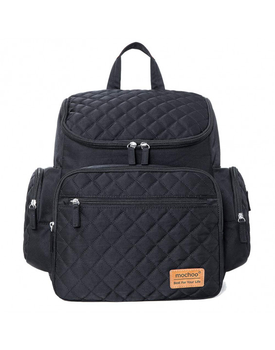 Mochoo Mochila de Maternidade Impermeável Preta