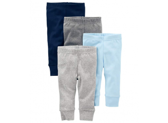 Carter's Kit de Calça Masculina Azul e Cinza Simple Joys (Contém 4)