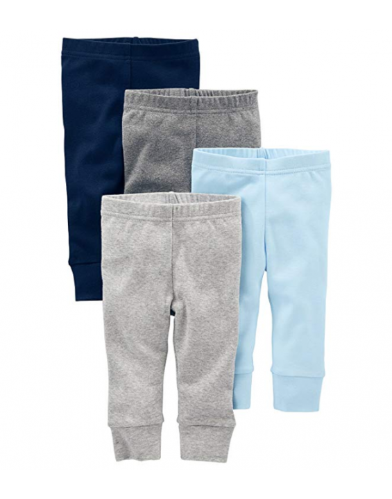 Carter's Kit de Calça Masculina Azul e Cinza Simple Joys (Contém 4)