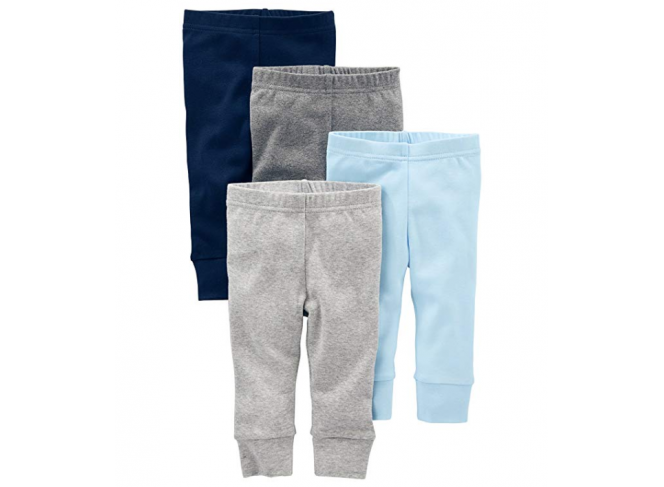 Carter's Kit de Calça Masculina Azul e Cinza Simple Joys (Contém 4)