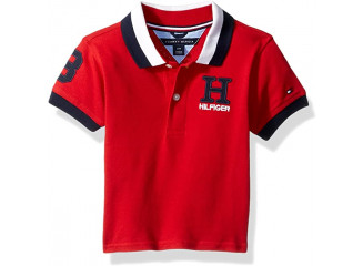 Tommy Hilfiger Camisa Polo Infantil Solid Matt Polo Vermelha