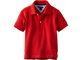Tommy Hilfiger Camisa Polo Infantil Vermelha