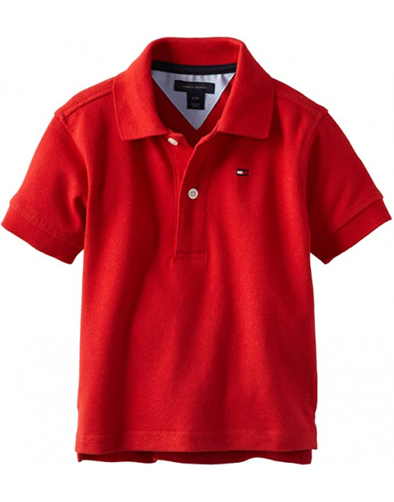 Tommy Hilfiger Camisa Polo Infantil Vermelha