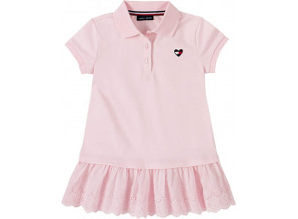 Tommy Hilfiger Vestido Infantil Rosa Bebê