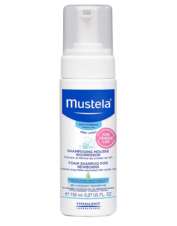 Mustela Shampoo Mousse para Bebê Recém Nascido 150ml