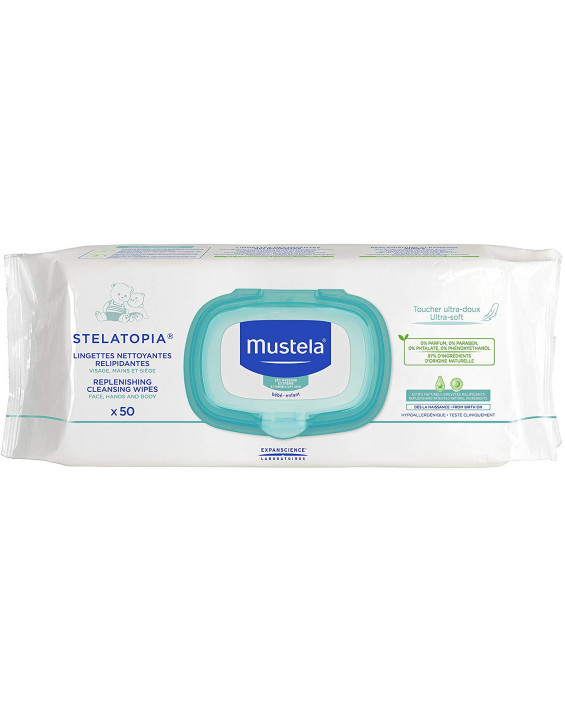 Mustela Lenços Umidecidos para Bebês (Contém 50)