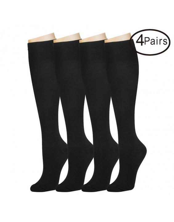 Kit Meia de Compressão 3/4 Unissex (4 Pares)