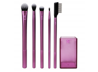 Real Techniques Kit 5 Pincéis para Olhos com Brush Cup Enhanced Eye Set 
