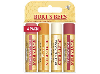 Burt's Bees Kit Hidratante Labial Lip Balm (4 unidades)