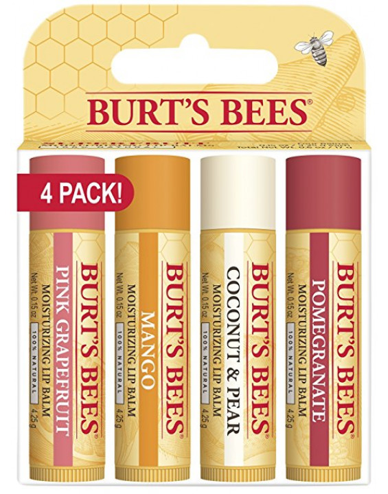 Burt's Bees Kit Hidratante Labial Lip Balm (4 unidades) Burt's Bees Kit Hidratante Labial Lip Balm (4 unidades)