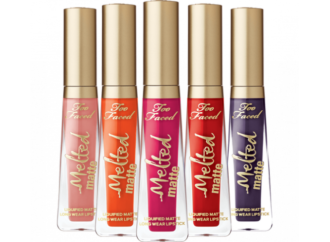 Too Faced Batom Melted Matte (Cores) Too Faced Batom Melted Matte (Cores)